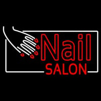 Red Nail Salon Neontábla