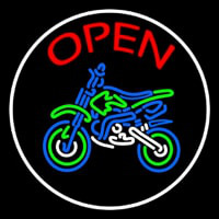 Red Open Bike Logo Neontábla