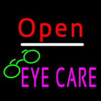Red Open Pink Eye Care Logo Neontábla