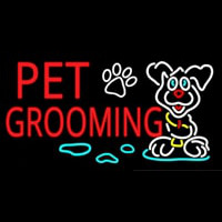 Red Pet Grooming Neontábla