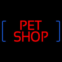 Red Pet Shop Block Neontábla