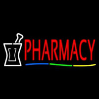 Red Pharmacy Logo Neontábla
