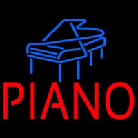 Red Piano Blue Logo 1 Neontábla