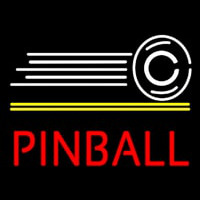 Red Pinball With Logo Neontábla