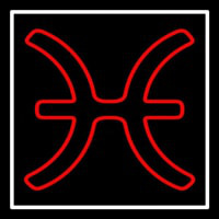 Red Pisces Neontábla