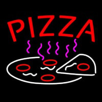 Red Pizza Logo Neontábla