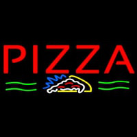 Red Pizza Logo Neontábla