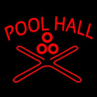Red Pool Hall Neontábla