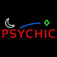 Red Psychic Block Logo Neontábla