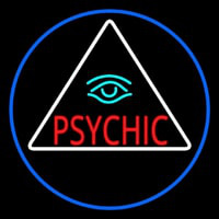Red Psychic With Turquoise Eye Neontábla