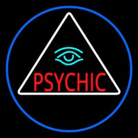 Red Psychic With Turquoise Eye Neontábla