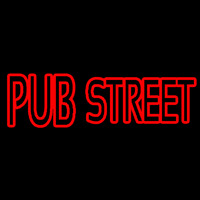 Red Pub Street Neontábla