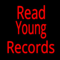 Red Read Young Records Neontábla