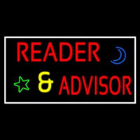 Red Reader Advisor With Border Neontábla