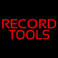 Red Record Tools 1 Neontábla