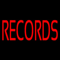 Red Records Block Neontábla