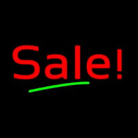 Red Sale With Green Line Neontábla