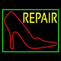Red Sandal Logo Repair With Border Neontábla