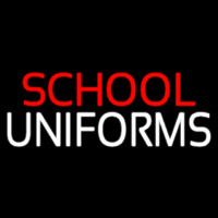 Red School White Uniforms Neontábla