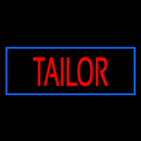 Red Tailor With Blue Border Neontábla