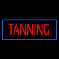 Red Tanning With Blue Border Neontábla