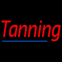 Red Tanning With Blue Line Neontábla