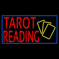 Red Tarot Reading Yellow Cards Neontábla