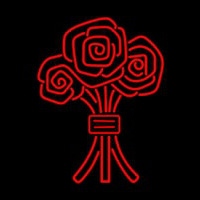 Red Three Rose Neontábla