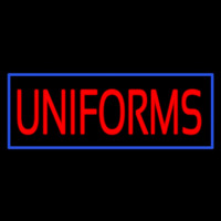Red Uniforms Blue Border Neontábla