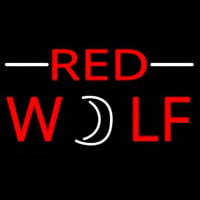 Red Wolf Beer Sign Neontábla