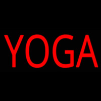 Red Yoga Neontábla