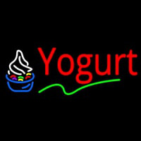 Red Yogurt Logo Neontábla