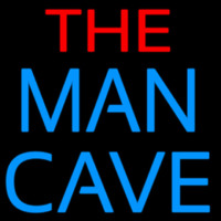 Red and Blue The Man Cave Neontábla