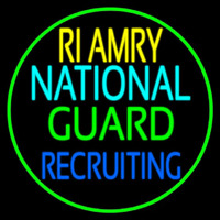 Ri Army National Guard Recruiting Neontábla