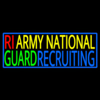Ri Army National Guard Recruiting Neontábla