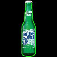 Rolling Rock Bottle Beer Sign Neontábla