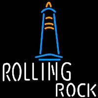 Rolling Rock Lighthouse Beer Sign Neontábla