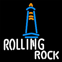 Rolling Rock Lighthouse Lounge Beer Sign Neontábla