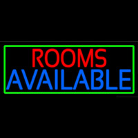 Rooms Available Vacancy With Green Border Neontábla