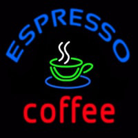 Round Espresso Coffee Neontábla