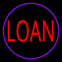 Round Loan Neontábla