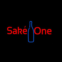 Sake One With Bottle Neontábla