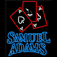 Samuel Adams Ace And Poker Beer Sign Neontábla