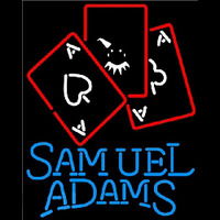 Samuel Adams Ace And Poker Beer Sign Neontábla