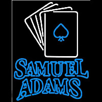 Samuel Adams Cards Beer Sign Neontábla