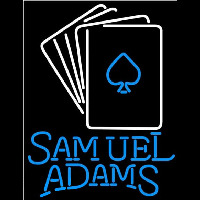 Samuel Adams Cards Beer Sign Neontábla