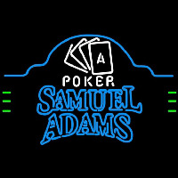 Samuel Adams Poker Ace Cards Beer Sign Neontábla