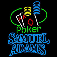 Samuel Adams Poker Ace Coin Table Beer Sign Neontábla