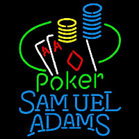 Samuel Adams Poker Ace Coin Table Beer Sign Neontábla