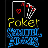 Samuel Adams Poker Ace Series Beer Sign Neontábla